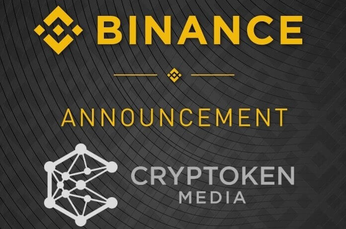 Binance Chooses Cryptoken Media As Its Digital Marketing Agency